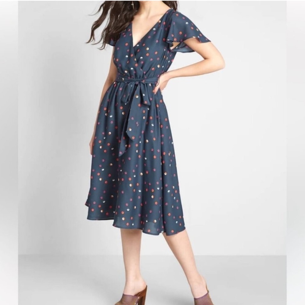 Modcloth Fits of Bliss Wrap Dress